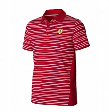 Поло мужское Striped, red