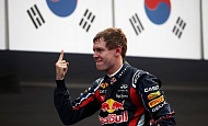 Гран При Кореи 2011г Воскресенье победитель гонки Себастьян Феттель Red Bull Racing