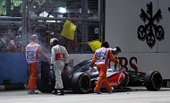 Гран При Сингапура 2012 г. Воскресенье 23 сентября гонка. Сход Льюиса Хэмилтона Vodafone McLaren Mercedes