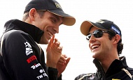 Гран При Кореи 2011г Воскресенье Виталий Петров и Бруно Сенна Lotus Renault GP