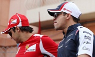 Гран При Монако  2012 г  воскресенье 27  мая Фелипе Масса Scuderia Ferrari и Пастор Мальдонадо Williams F1 Team
