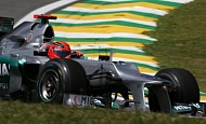 Гран При Бразилии 2012 г. Пятница 23 ноября первая практика Михаэль Шумахер Mercedes AMG Petronas