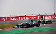 Гран При Китая 2013г. Пятница 12 апреля вторая практика Льюис Хэмилтон Mercedes AMG Petronas