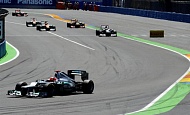 Гран При Валенсии 2012 г. Воскресенье 24 июня гонка  Михаэль Шумахер Mercedes AMG Petronas