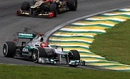Гран При Бразилии 2012 г. Суббота 24 ноября квалификация Михаэль Шумахер Mercedes AMG Petronas