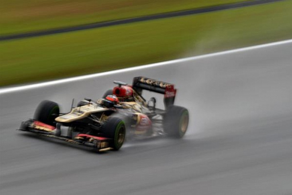 Гран При Малайзии 2013г. Пятница 22 марта вторая практика Ромэн Грожан Lotus F1 Team