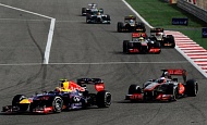 Гран При Бахрейна 2013г. Воскресенье 21 апреля гонка Марк Уэббер Red Bull Racing