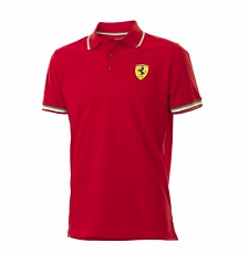 Поло мужское Italian Stripe, red