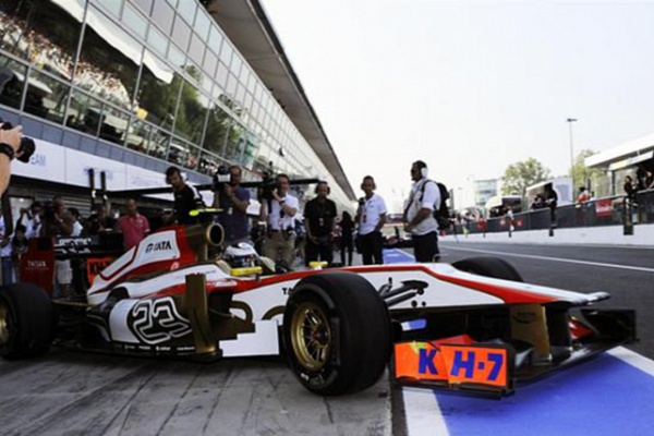 Гран При Италии 2012 г. Пятница 7 сентября вторая практика Ма Цинхуа HRT F1 TEAM