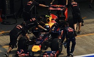 Гран При  Индии 2012 г. Суббота 27 октября квалификация Марк Уэббер Red Bull Racing