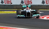 Гран При Венгрии  2012 г. Пятница 27  июля  первая  практика Михаэль Шумахер Mercedes AMG Petronas