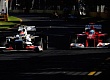 Гран При Австралии 2012 воскресенье 18  марта Серхио Перес Sauber F1 Team и Фернандо Алонсо Scuderia Ferrari