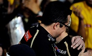 Гран При Абу - Даби  2012 г. Воскресенье 4 ноября гонка Эрик Булье и Кими Райкконен Lotus F1 Team