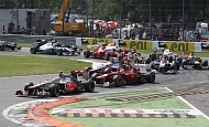 Гран При Италии 2012 г. Воскресенье 9 сентября гонка Льюис Хэмилтон Vodafone McLaren Mercedes