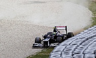 Гран При Испании  2012 г воскресенье 13 мая авария Бруно Сенны Williams F1 Team