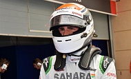 Гран При Бахрейна 2013г. Суббота 20 апреля третья практика Андриан Сутиль Sahara Force India F1 Team