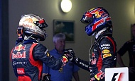 Гран При Индии  2012 г. Воскресенье 28 октября гонка. Победитель гонки  Себастьян Феттель и Марк Уэббер  Red Bull Racing