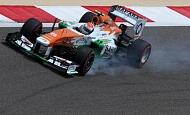 Гран При Бахрейна 2013г. Пятница 19 апреля первая практика Андриан Сутиль Sahara Force India F1 Team