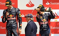 Гран При Великобритании  2012 г Воскресенье 8 июля гонка Марк Уэббер и Себастьян Феттель Red Bull Racing