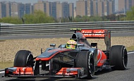 Гран При Китая 2013г. Пятница 12 апреля вторая практика Серхио Перес Vodafone McLaren Mercedes