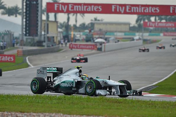 Гран При Малайзии 2013г. Воскресенье 24 марта гонка Льюис Хэмилтон Mercedes AMG Petronas