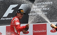 Гран При Великобритании 2011г Fernando Alonso Scuderia Ferrari Marlboro победитель гонки