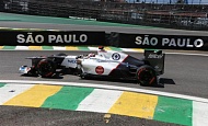 Гран При Бразилии 2012 г. Пятница 23 ноября вторая практика Камуи Кобаяси Sauber F1 Team
