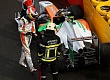 Гран При Бельгии 2011г Пятница Force India F1 Team авария Пола ди Ресты