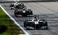 Гран При Италии 2012 г. Воскресенье 9 сентября гонка Михаэль Шумахер Mercedes AMG Petronas