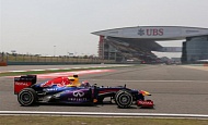 Гран При Китая 2013г. Пятница 12 апреля первая практика Себастьян Феттель Red Bull Racing