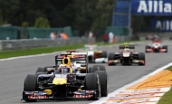 Гран При Бельгии 2011г воскресенье гонка Red Bull Racing Марк Уэббер