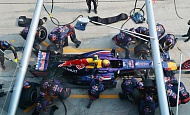Гран При Малайзии 2013г. Воскресенье 24 марта гонка Марк Уэббер Red Bull Racing