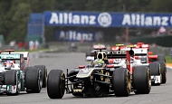 Гран При Бельгии 2011г воскресенье гонка Lotus Renault GP Бруно Сенна