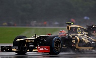 Гран При Великобритании  2012 г Пятница 6 июля первая практика  Ромэн Грожан Lotus F1 Team