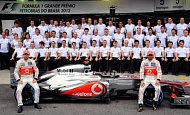 Гран При Бразилии  2012 г. Воскресенье 25 ноября гонка Дженсон Баттон и Льюис Хэмилтон  Vodafone McLaren Mercedes