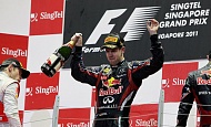 Гран При Сингапура 2011г Воскресенье Себастьян Феттель  Red Bull Racing  Победитель гонки