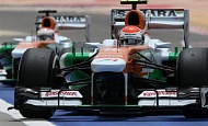Гран При Бахрейна 2013г. Суббота 20 апреля третья практика Андриан Сутиль и Пол ди Реста Sahara Force India F1 Team
