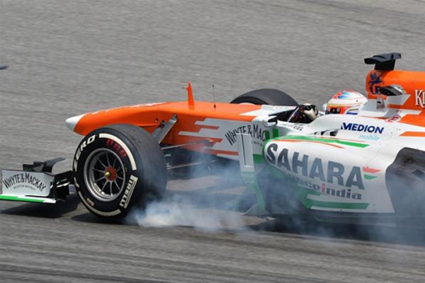 Гран При Малайзии 2013г. Пятница 22 марта вторая практика Пол ди Реста Sahara Force India F1 Team