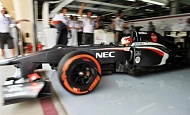 Гран При Бахрейна 2013г. Пятница 19 апреля вторая практика Нико Хюлькенберг Sauber F1 Team