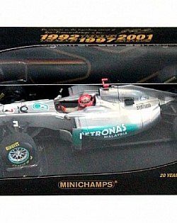 Mercedes-Benz W02, showcar, 20-th anniversary, M. Schumacher, 1:18