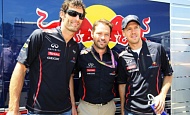 Гран При Канады 2012 г воскресенье 10 июня  Марк Уэббер  и Себастьян Феттель Red Bull Racing