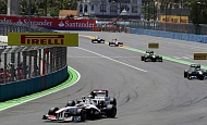Гран При Валенсии 211г гонка Sauber F1 Team Серхио Перес