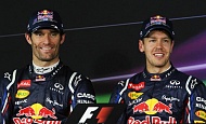 Гран При  Индии 2012 г. Суббота 27 октября квалификация Марк Уэббер и Себастьян Феттель Red Bull Racing