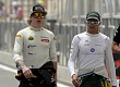 Гран При Бахрейна  2012 г суббота 20 апреля  квалификация  Кими Райкконен Lotus F1 Team и Хейкки Ковалайнен Caterham F1 Team