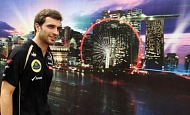 Гран При Сингапура 2012 г. Пятница 21 сентября первая практика Жером Дамброзио Lotus F1 Team