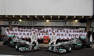 Гран При Бразилии  2012 г. Воскресенье 25 ноября гонка Михаэль Шумахер и Нио Росберг Mercedes AMG Petronas