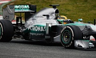 Предсезонные тесты Барселона, Испания 19 -22 февраля 2013г.  Льюис Хэмилтон Mercedes AMG Petronas