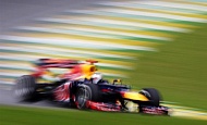 Гран При Бразилии 2012 г. Суббота 24 ноября квалификация Себастьян Феттель Red Bull Racing