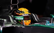 Гран При Бахрейна 2013г. Суббота 20 апреля третья практика Льюис Хэмилтон Mercedes AMG Petronas