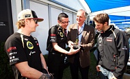 Гран При Австралии 2012 воскресенье 18  марта Кими Райкконен и Ромэн Грожан Lotus F1 Team